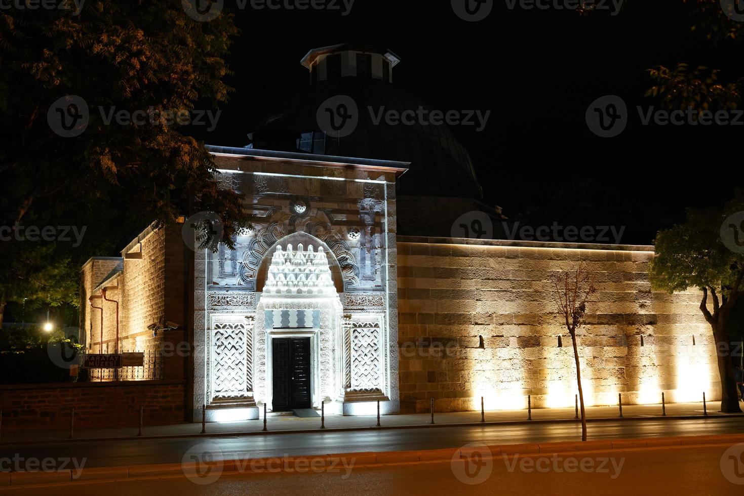 Entrance of Karatay Madrasa in Konya, Turkiye photo