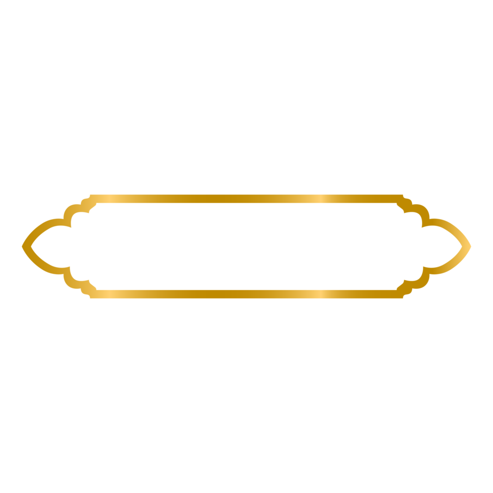 Thai gold backdrop frame vector on white background. Traditional style in Thailand. Must use in temples or buddha rooms. Line Thai style. png