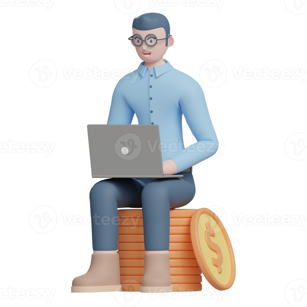 businessman 3d illustration png