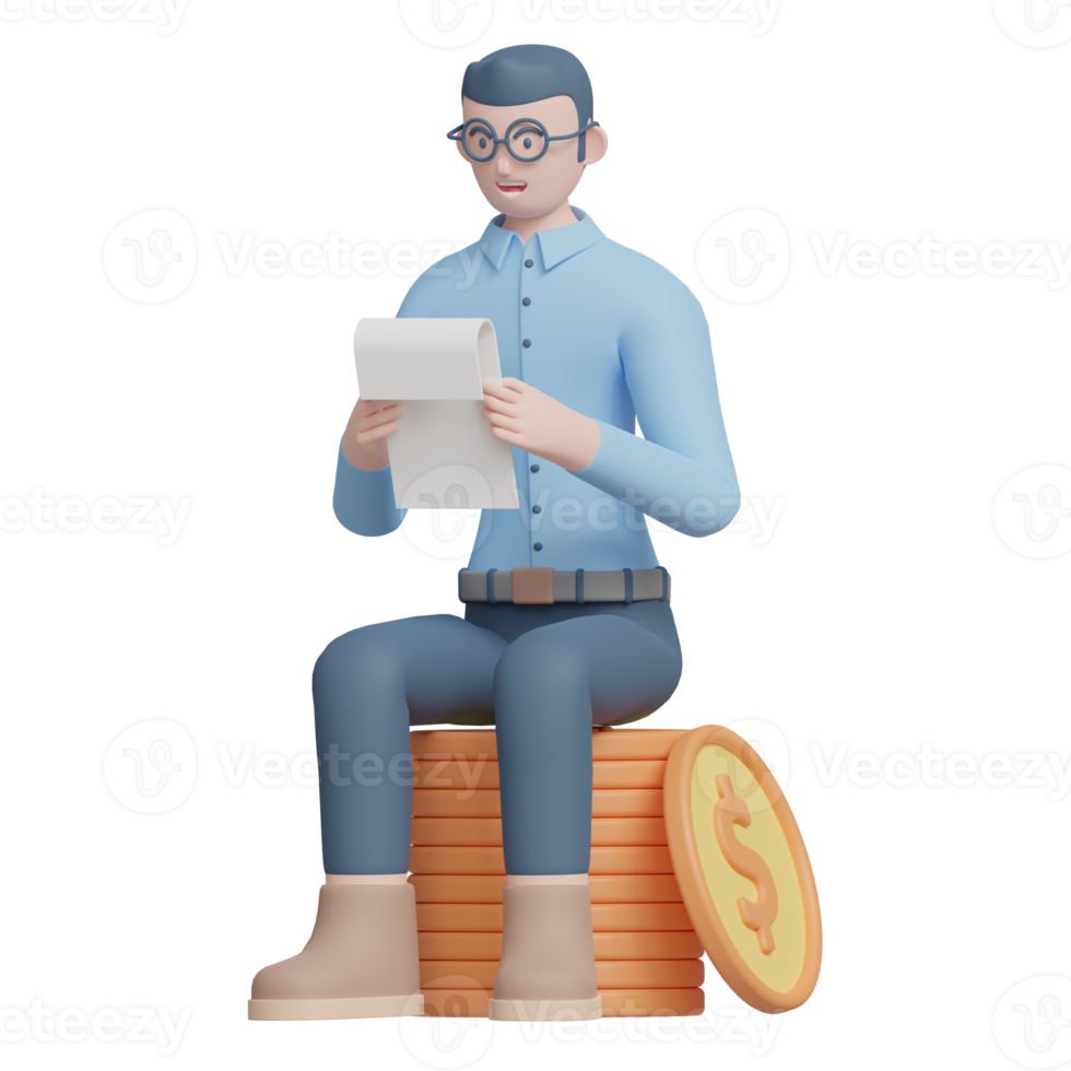 businessman 3d illustration png