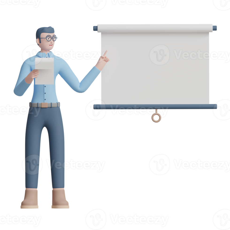 businessman 3d illustration png