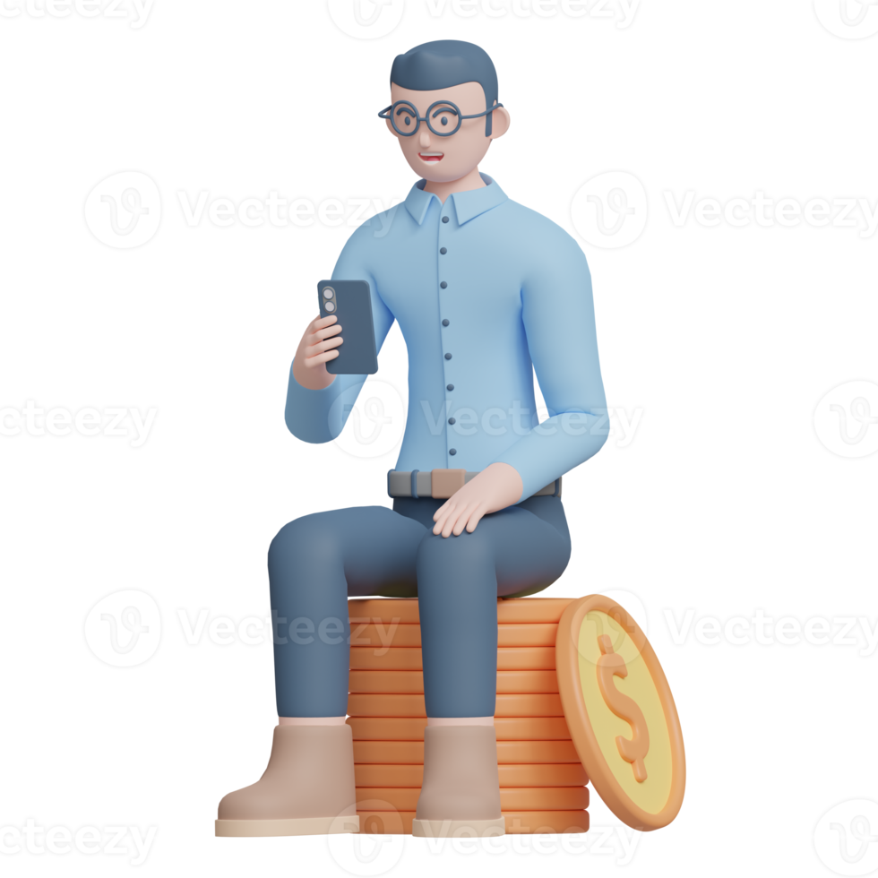 businessman 3d illustration png
