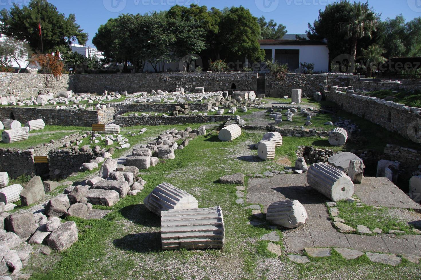 Mausoleum at Halicarnassus, Bodrum, Turkey photo