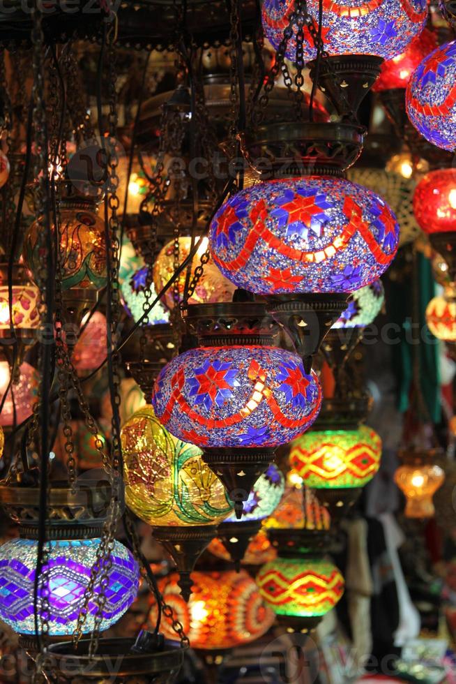 Turkish Laterns in Grand Bazaar, Istanbul photo