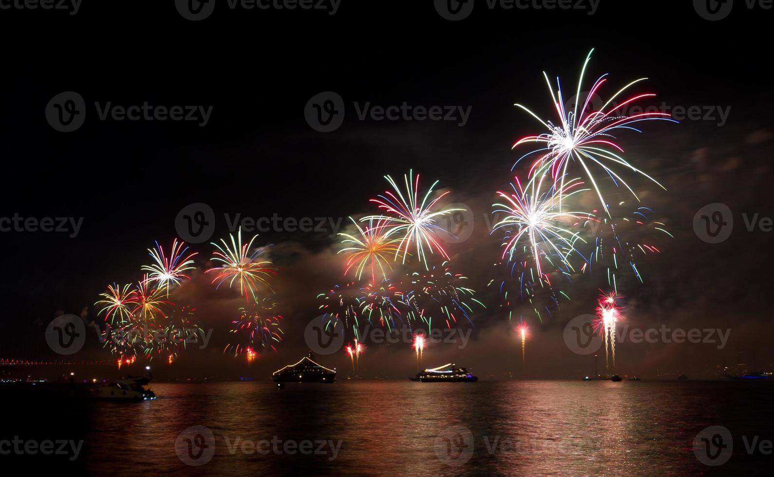 Fireworks in Istanbul photo