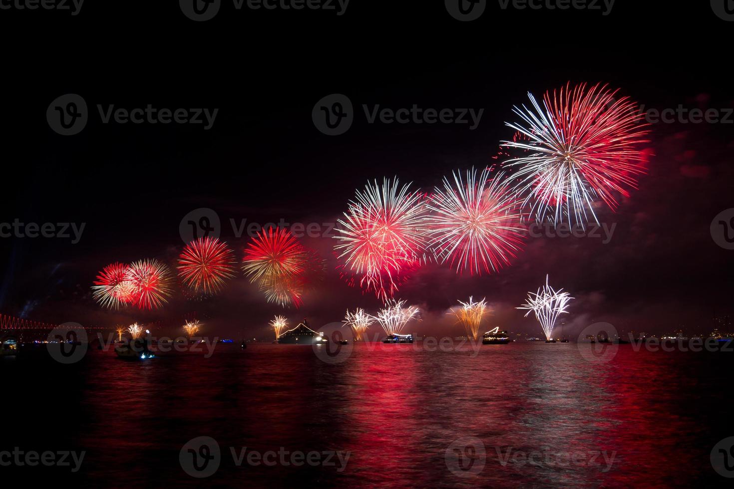 Fireworks in Istanbul photo