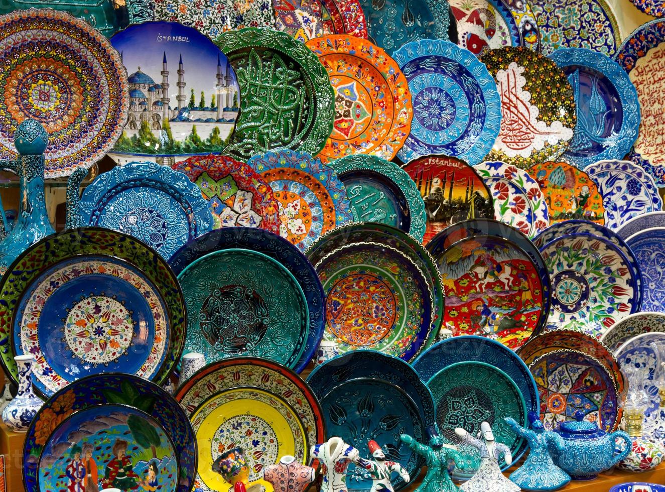 Plates in Istanbul photo