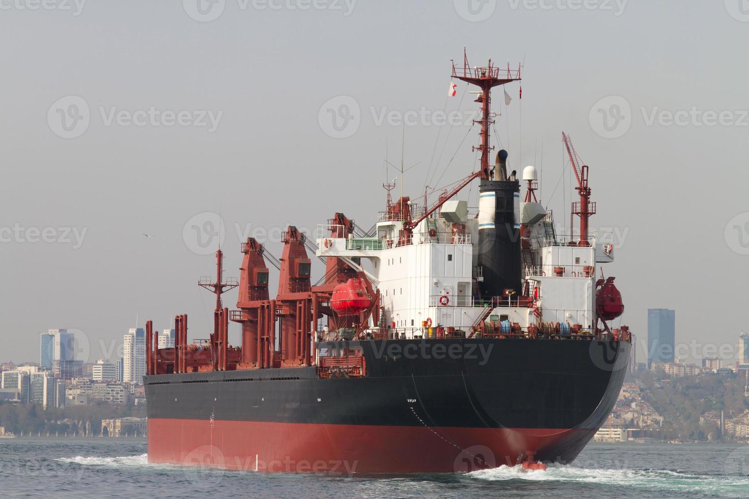 Cargo Ship in sea photo