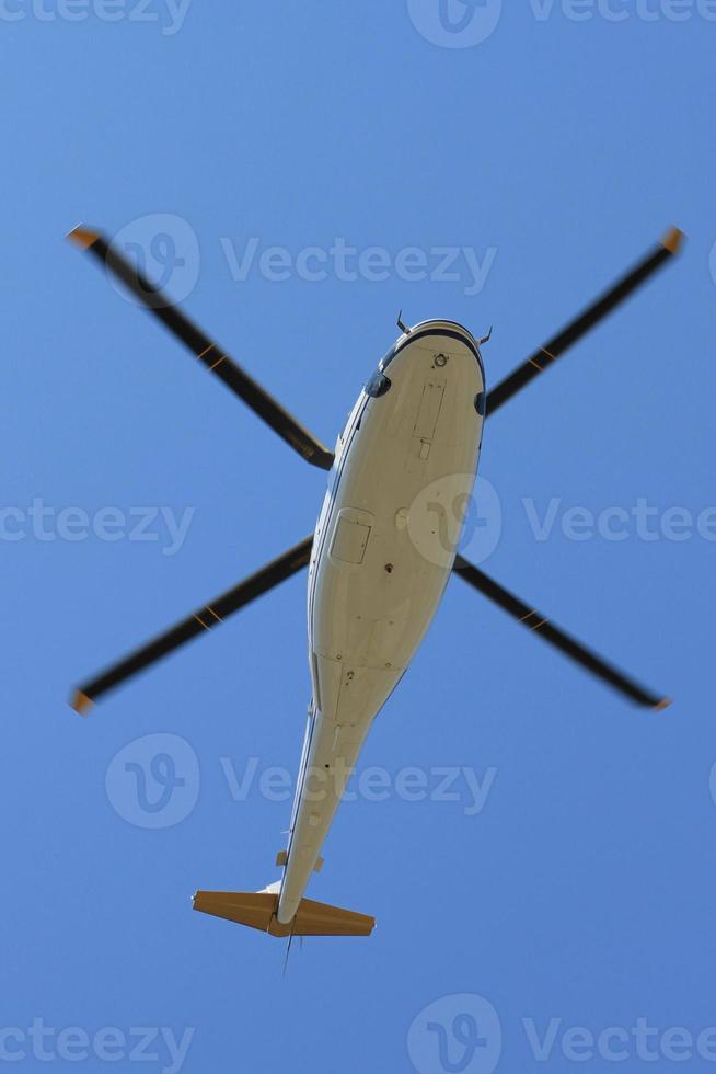 Helicopter is flying photo