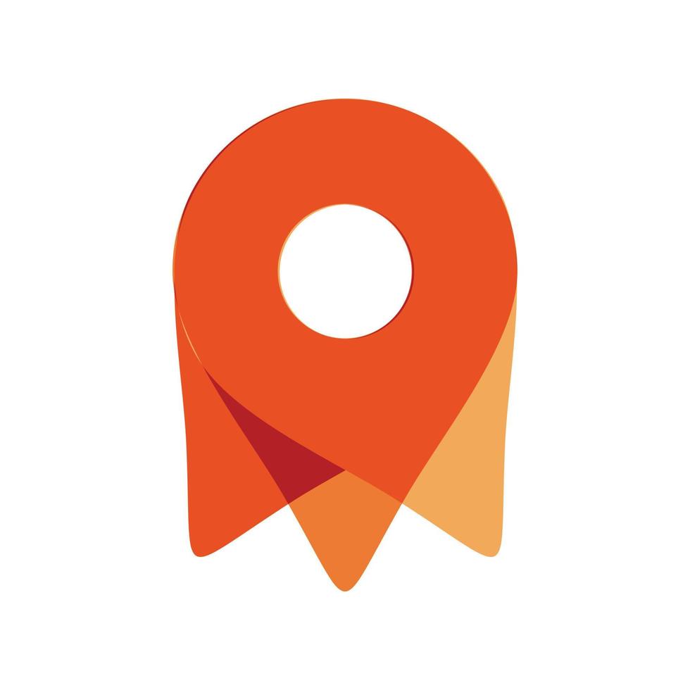 pin map group color logo design vector