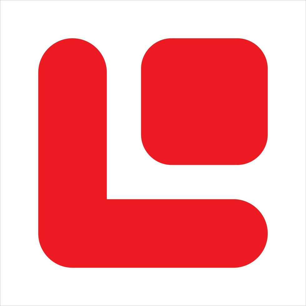 diseño de logotipo de flecha cuadrada roja vector