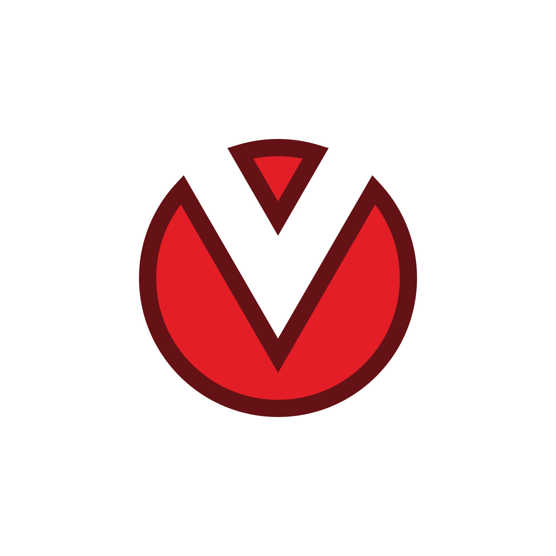 circle red letter v logo design 11151094 Vector Art at Vecteezy