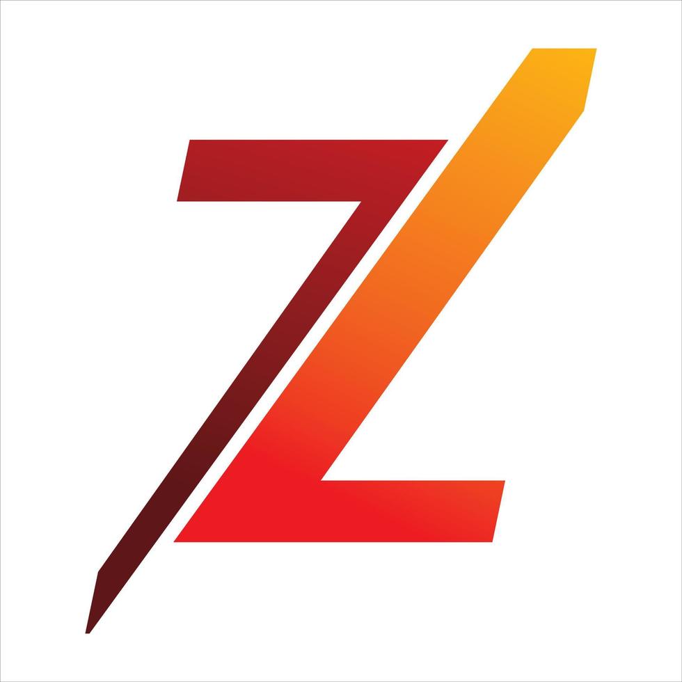 creative letter z logo design vector