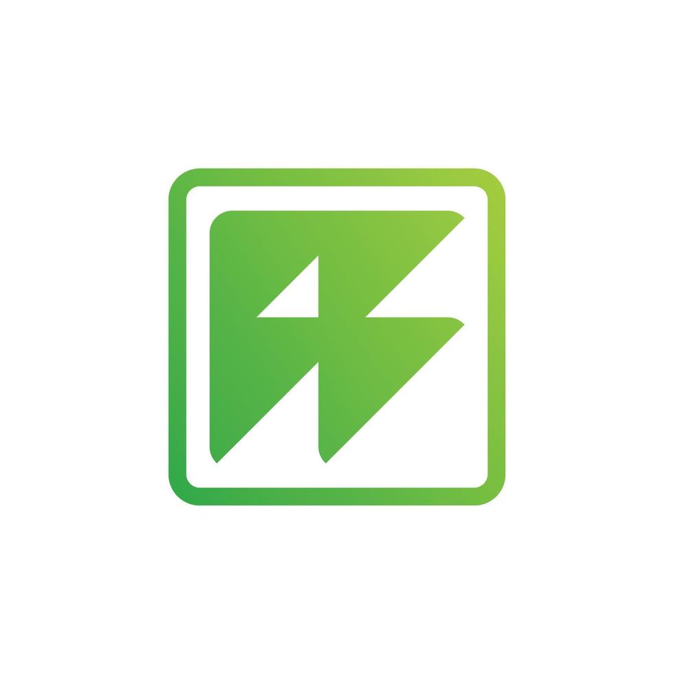 green square triangle arrow logo design vector