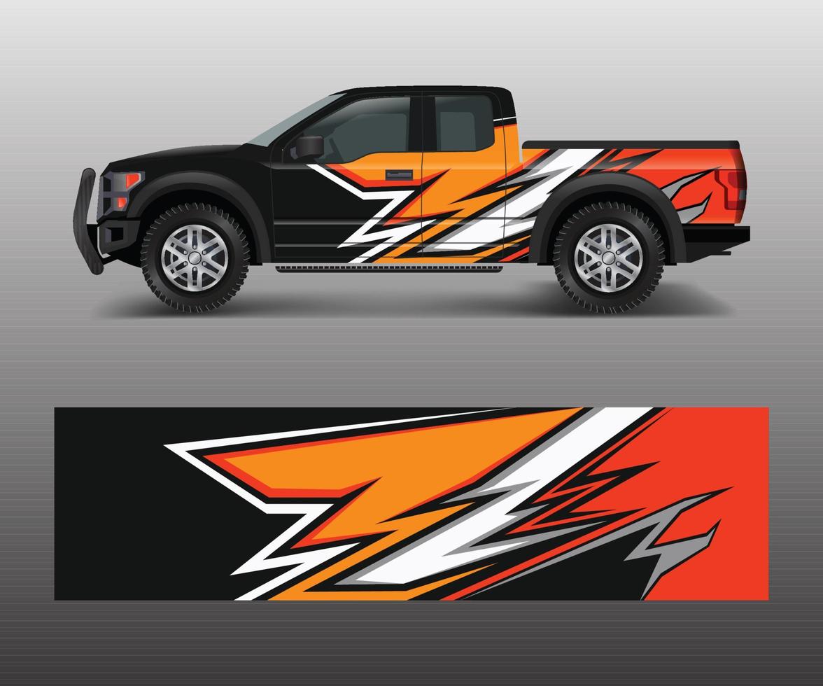 Graphic abstract stripe racing modern designs for wrap vehicle, race car, speed offroad, rally, adventure. vector