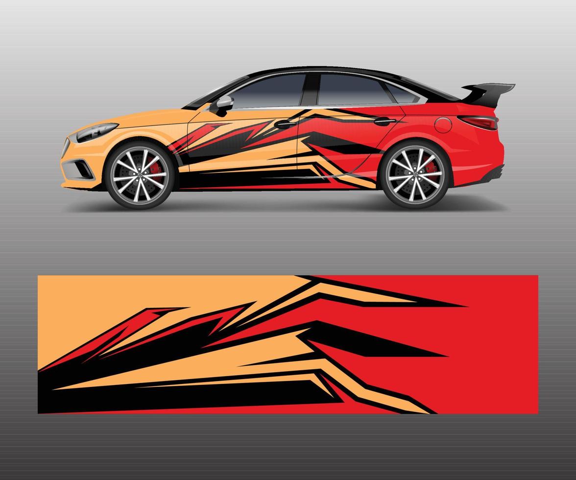 abstract stripe for racing car wrap, sticker, and decal design vector. vector