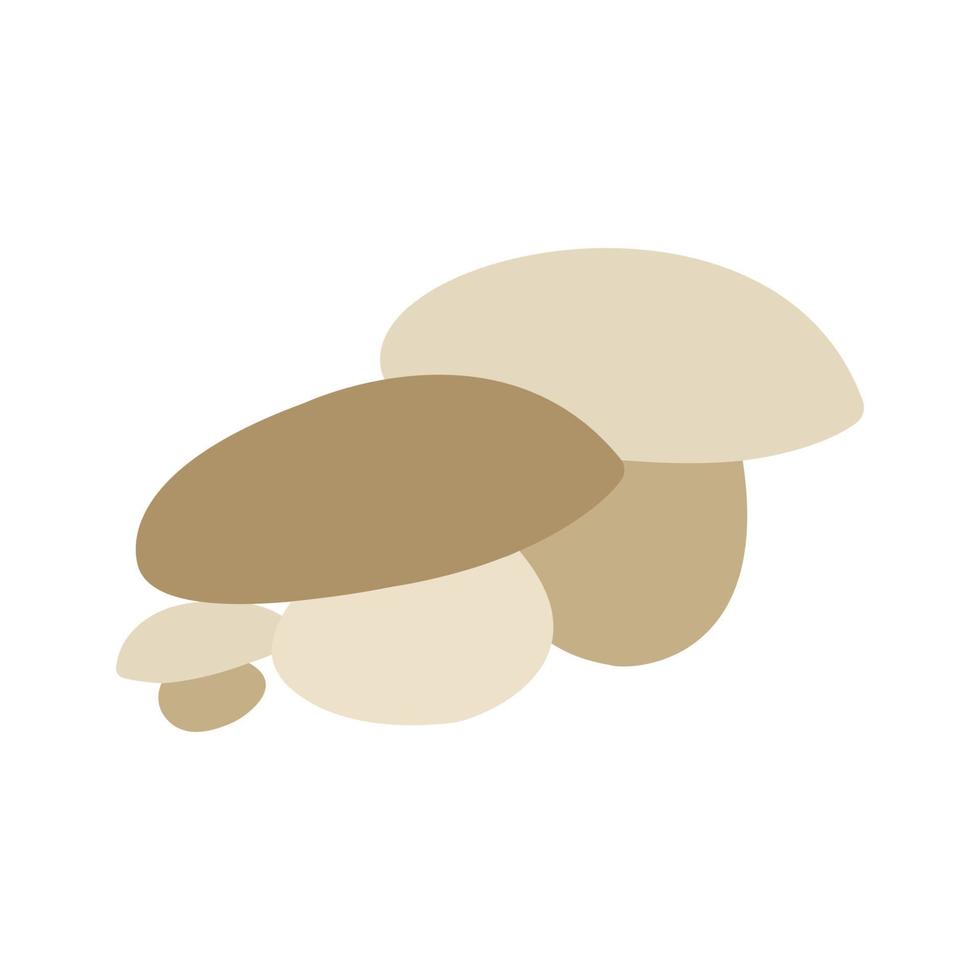 Mushroom flat icon logo vector image, flat design illustration