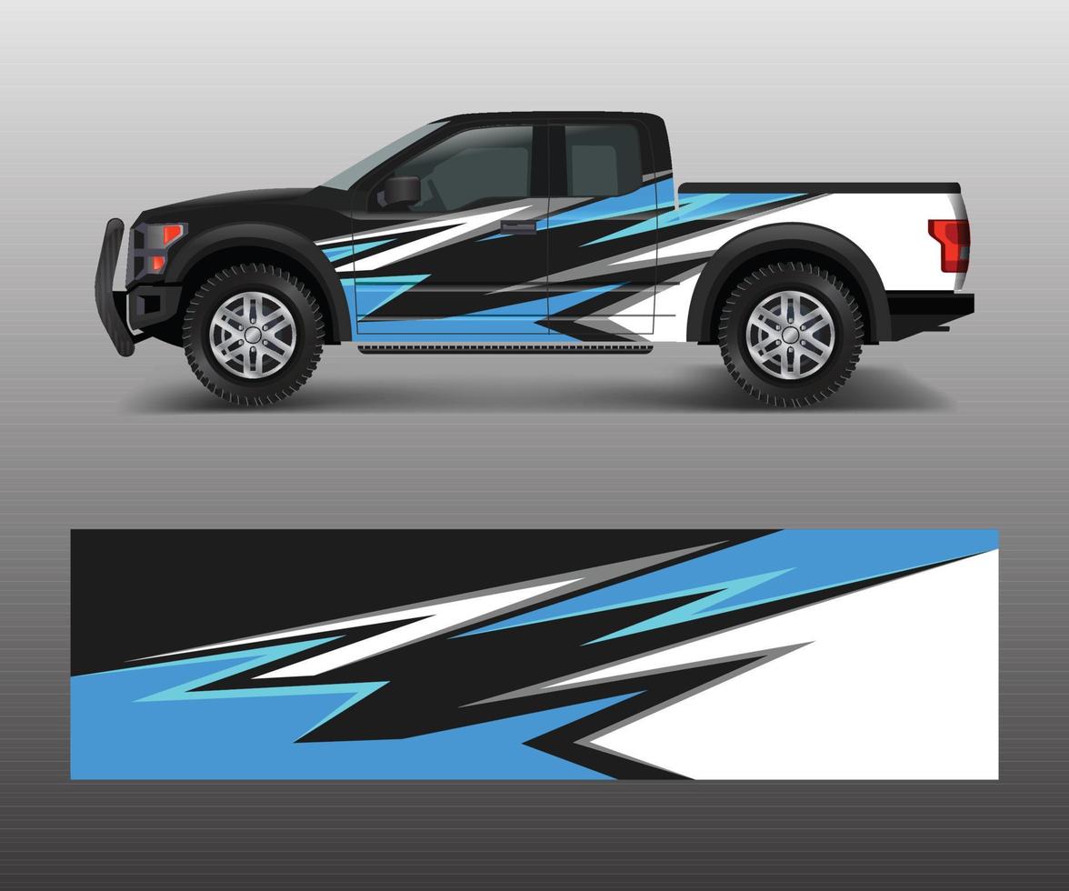 Abstract modern graphic design for truck and vehicle wrap and branding stickers vector