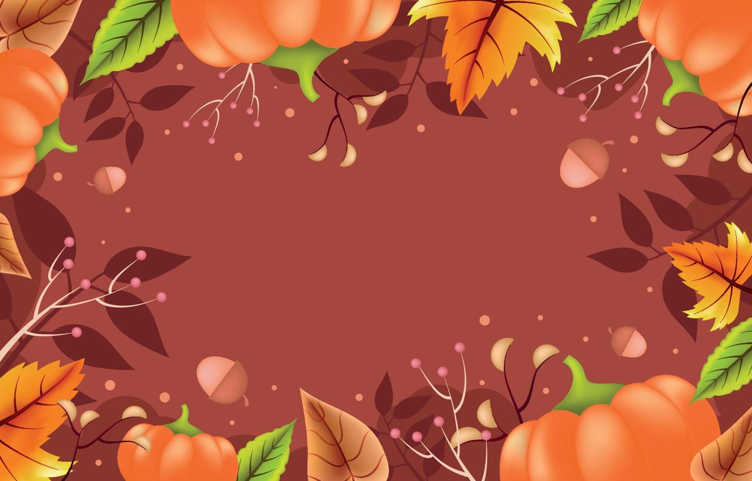Thanksgiving Background Template vector