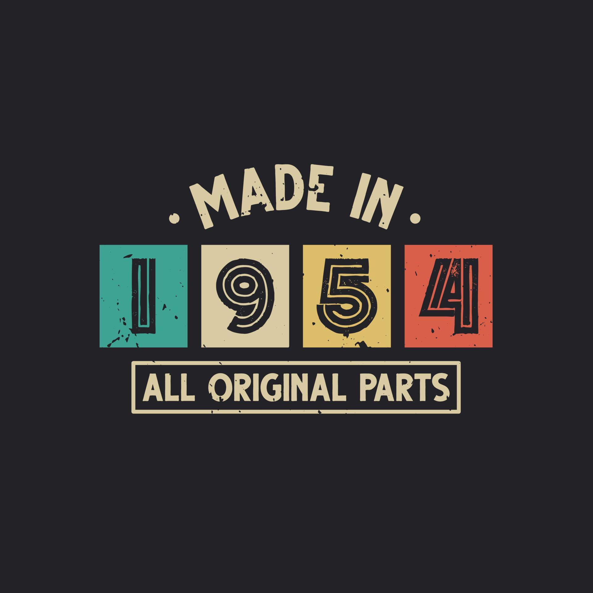 made-in-1954-all-original-parts-11151884-vector-art-at-vecteezy