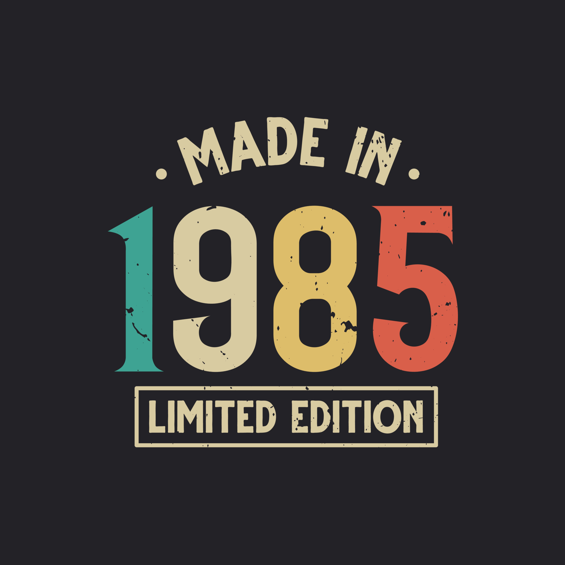 Vintage 1985 birthday, Made in 1985 Limited Edition 11152043 ...