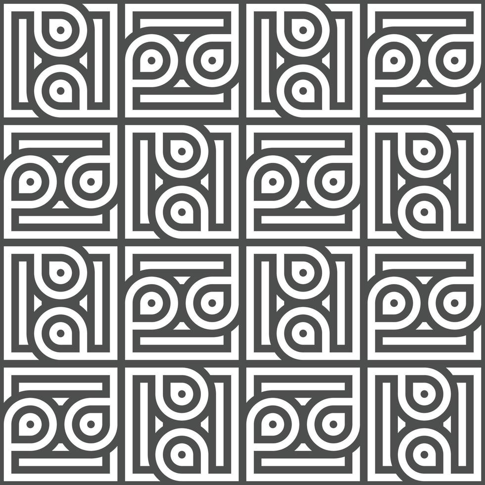 Abstract seamless geometric shape lines pattern vector