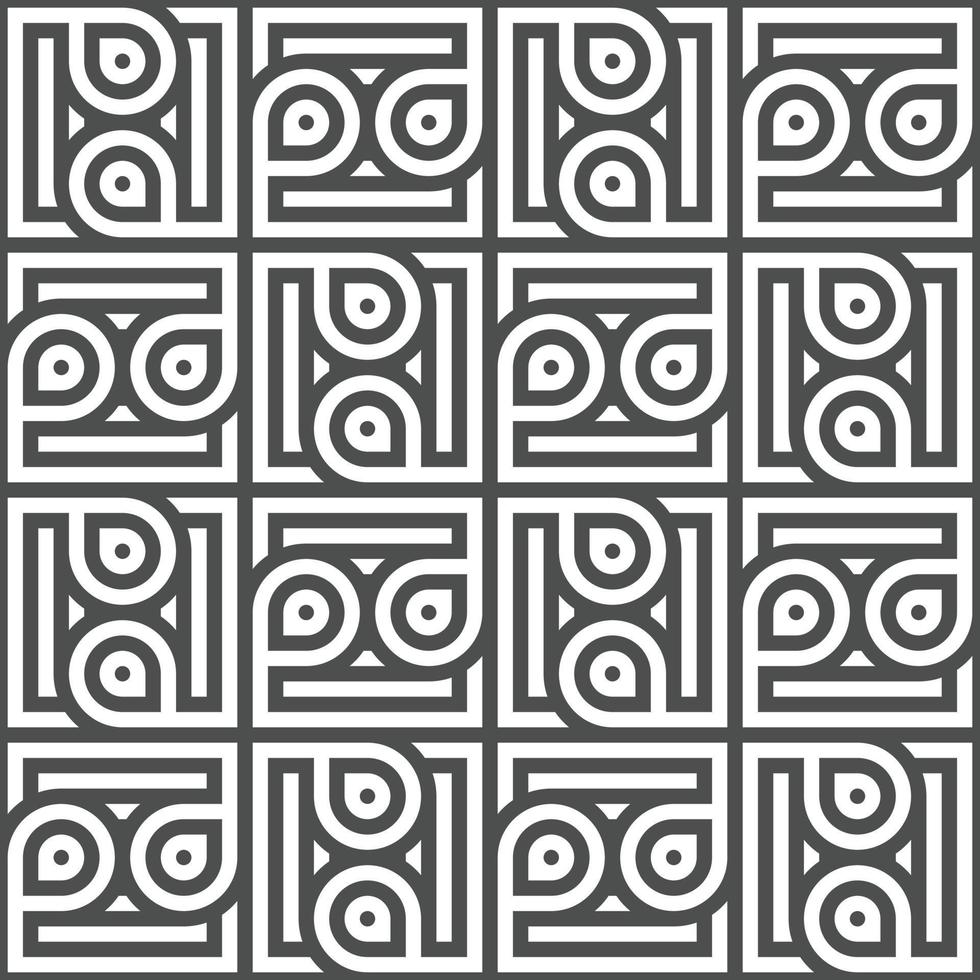 Abstract seamless geometric shape lines pattern vector