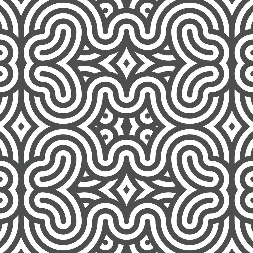 Abstract seamless geometric shape lines pattern vector