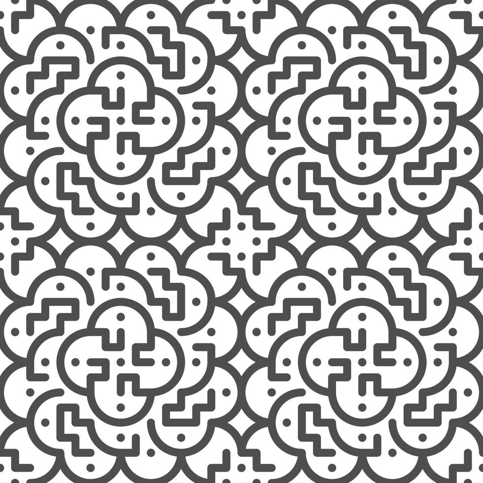 Abstract seamless geometric shape lines pattern vector