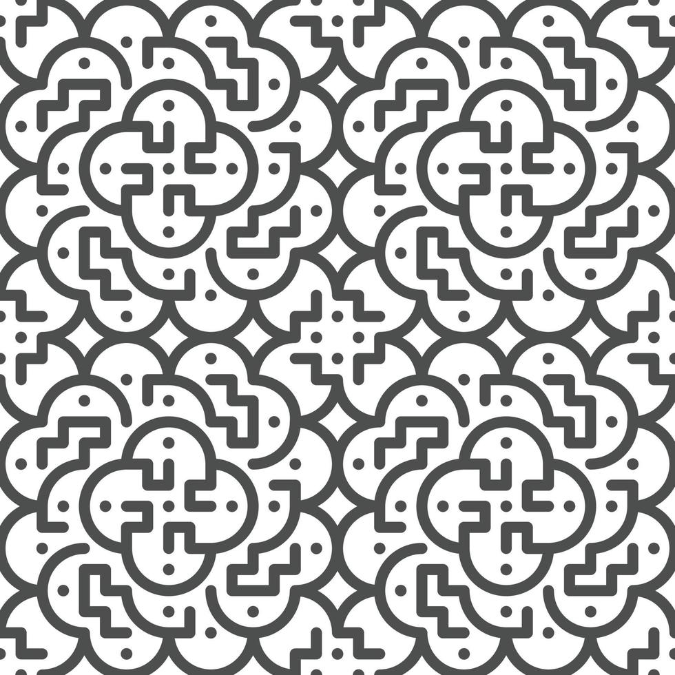 Abstract seamless geometric shape lines pattern vector