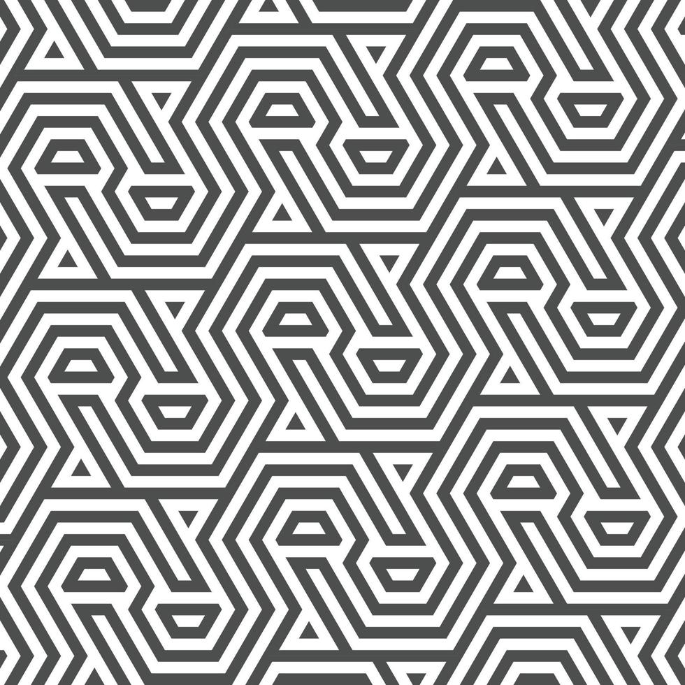 Abstract seamless geometric shape lines pattern vector