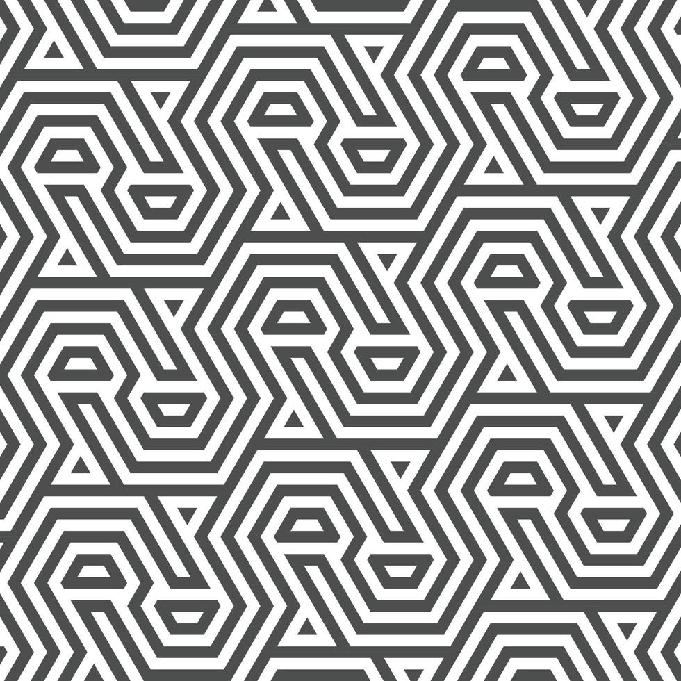 Abstract seamless geometric shape lines pattern vector