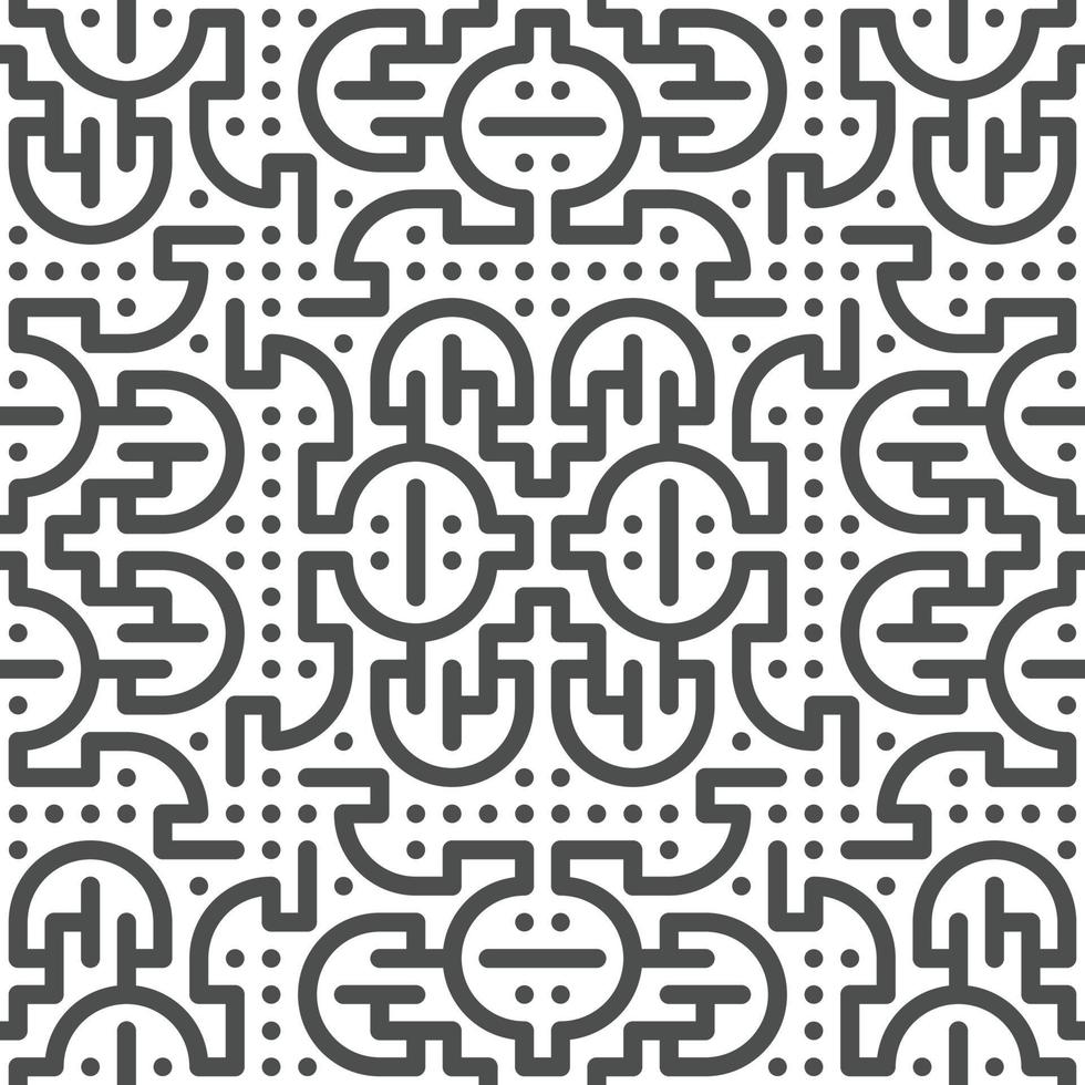 Abstract seamless geometric shape lines pattern vector