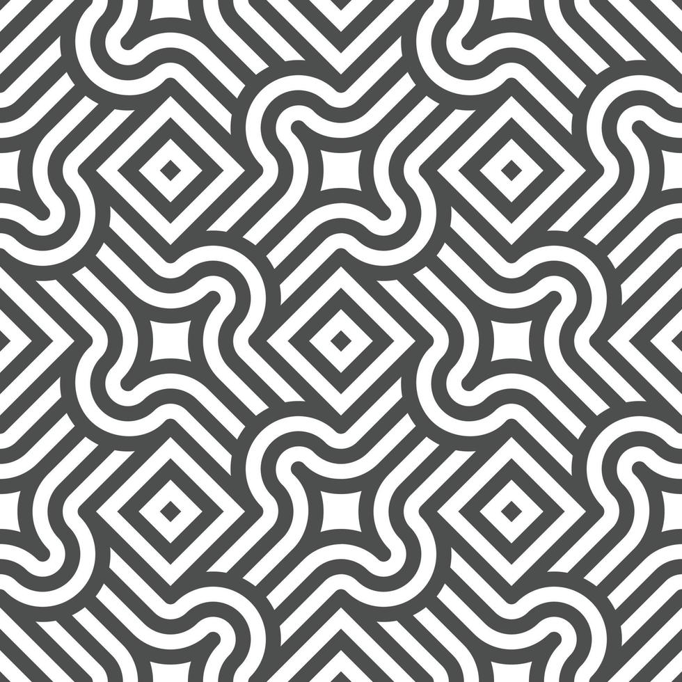 Abstract seamless geometric shape lines pattern vector