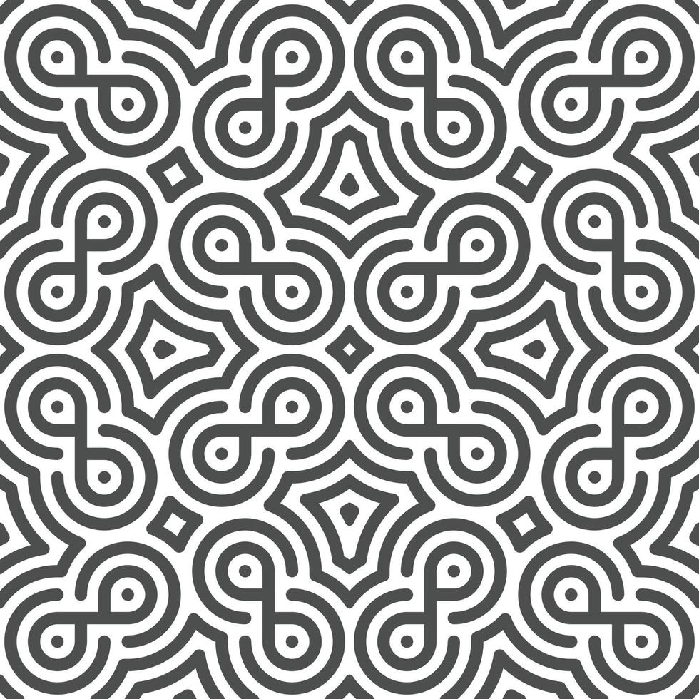 Abstract seamless geometric shape lines pattern vector