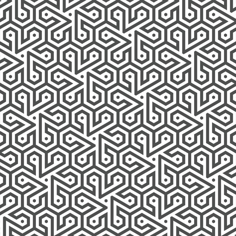 Abstract seamless geometric shape lines pattern vector