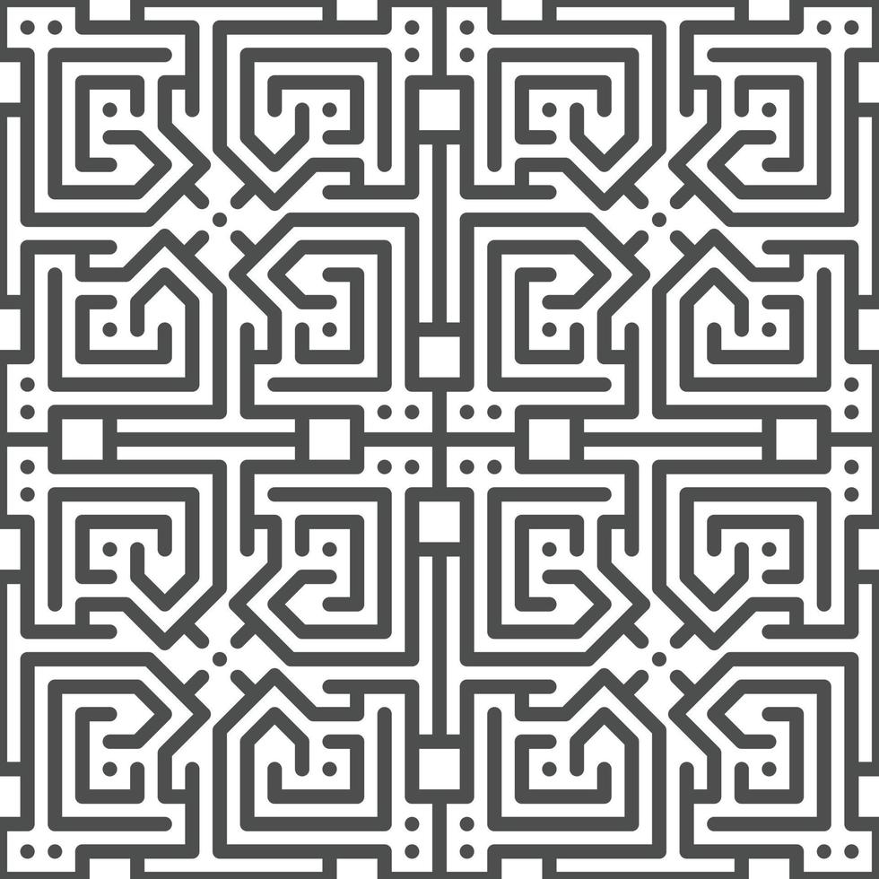 Abstract seamless geometric shape lines pattern vector
