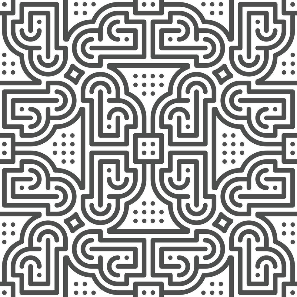 Abstract seamless geometric shape lines pattern vector