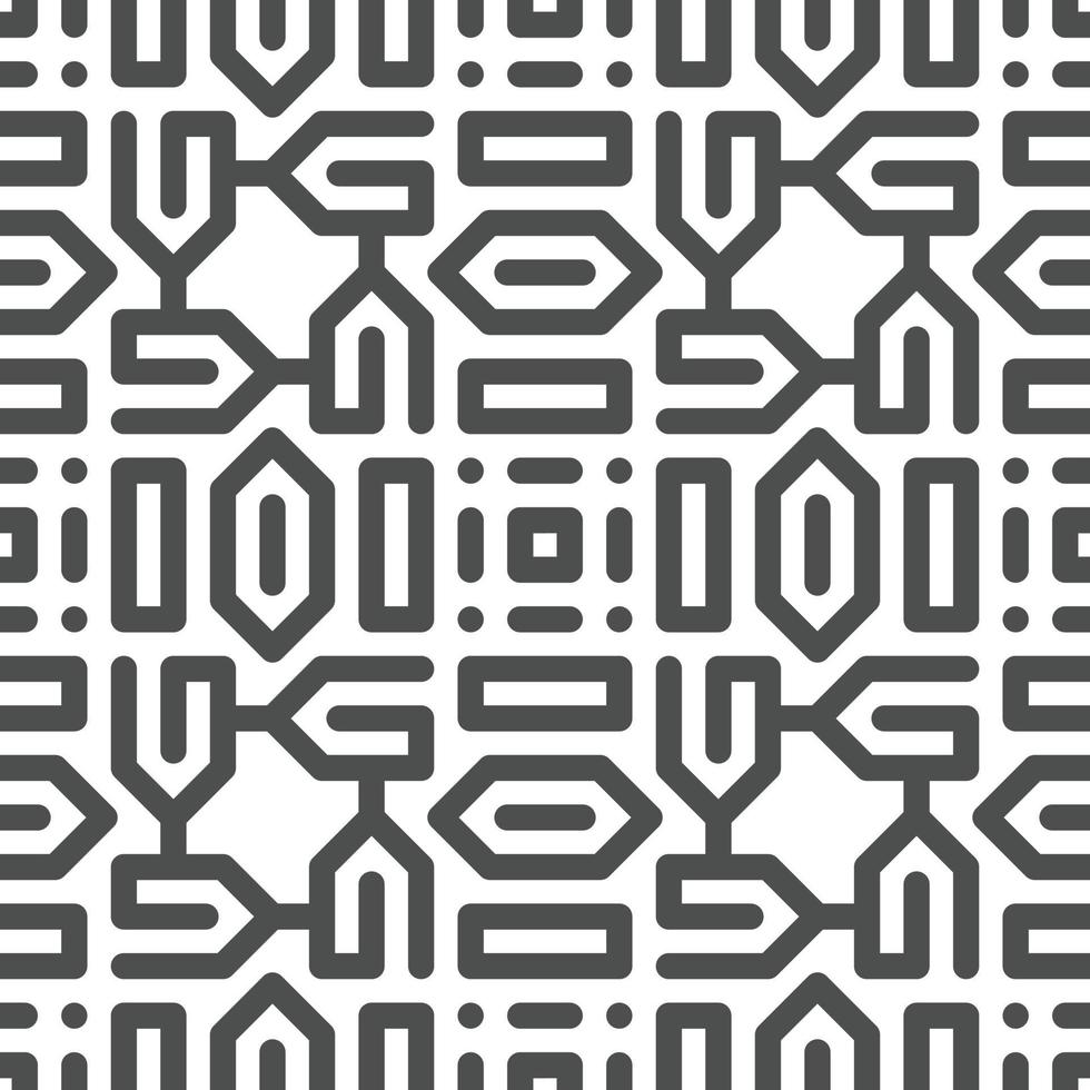 Abstract seamless geometric shape lines pattern vector
