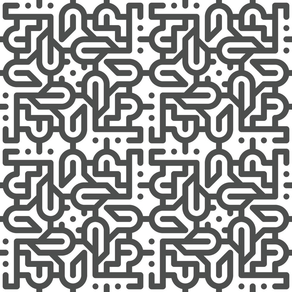 Abstract seamless geometric shape lines pattern vector