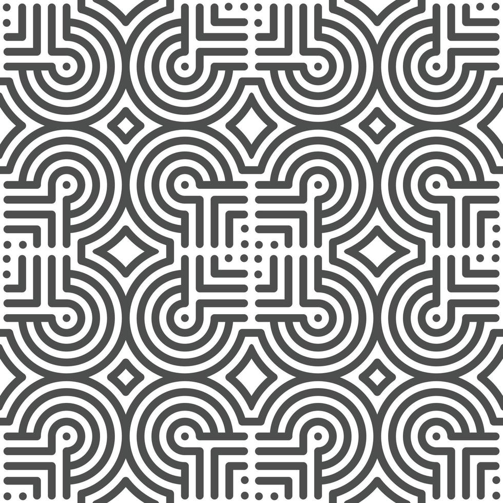 Abstract seamless geometric shape lines pattern vector