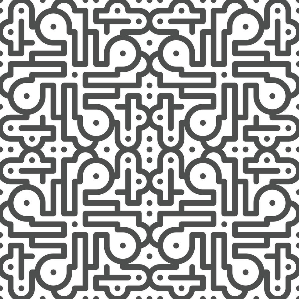 Abstract seamless geometric shape lines pattern vector