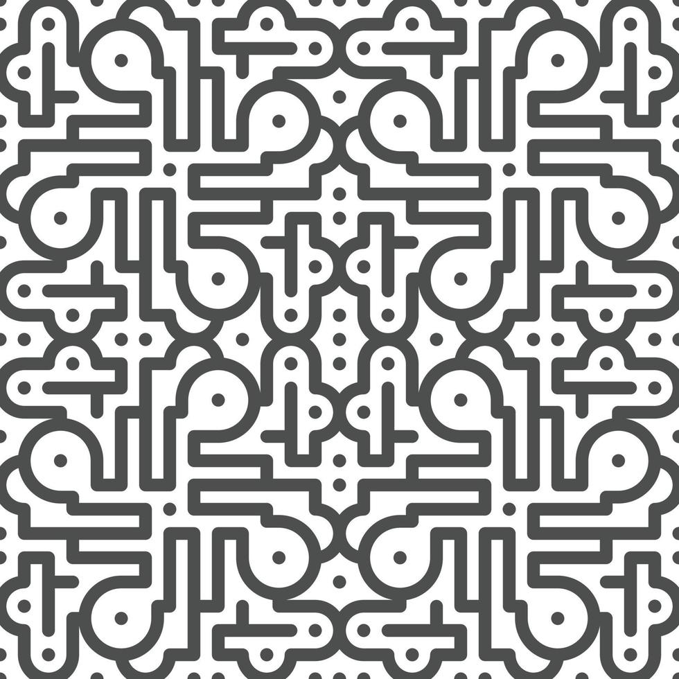 Abstract seamless geometric shape lines pattern vector