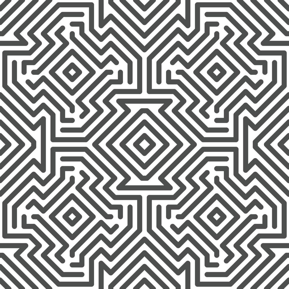 Abstract seamless geometric shape lines pattern vector