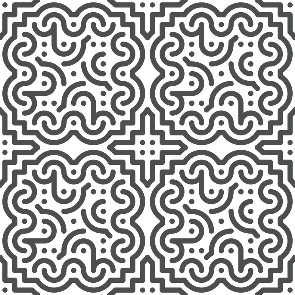 Abstract seamless geometric shape lines pattern vector