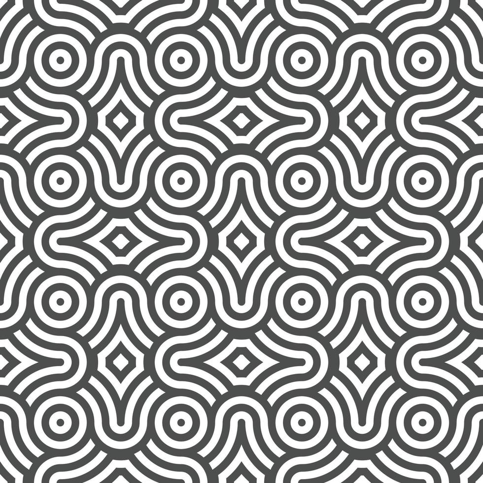 Abstract seamless geometric shape lines pattern vector