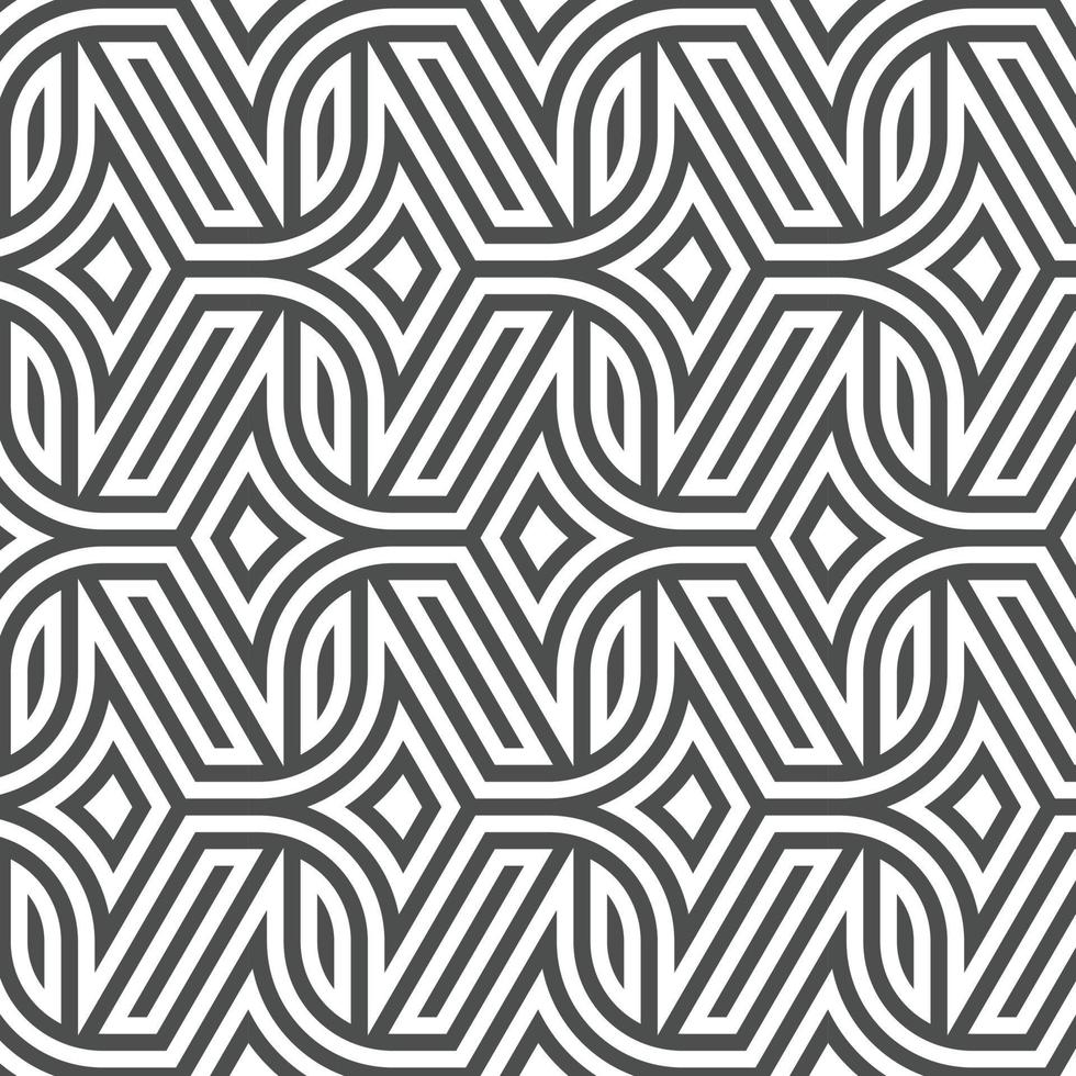 Abstract seamless geometric shape lines pattern vector