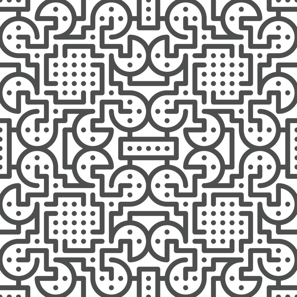Abstract seamless geometric shape lines pattern vector