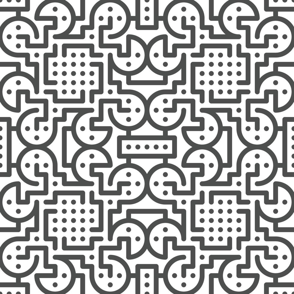 Abstract seamless geometric shape lines pattern vector