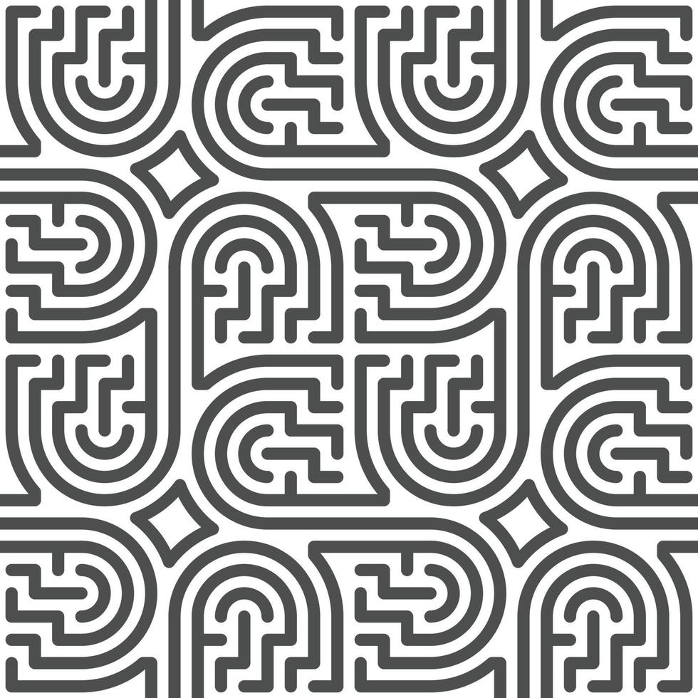 Abstract seamless geometric shape lines pattern vector